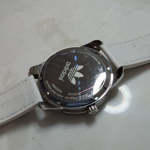 Adidas ADH3036 Watch 48mm Genuine Leather - Picture 2 of 4